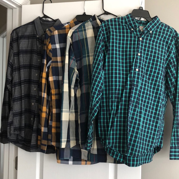 J. Crew Other - 4 J crew men’s woven tailored long sleeve shirts